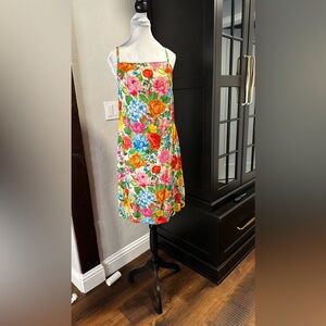 NWT Perte d’ego floral knee length sun dress. Size Medium.